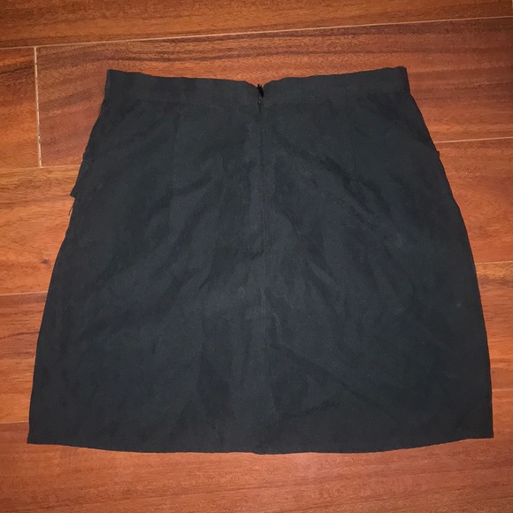 NWOT Honey Punch faux suede front lace up skirt - Picture 2 of 3